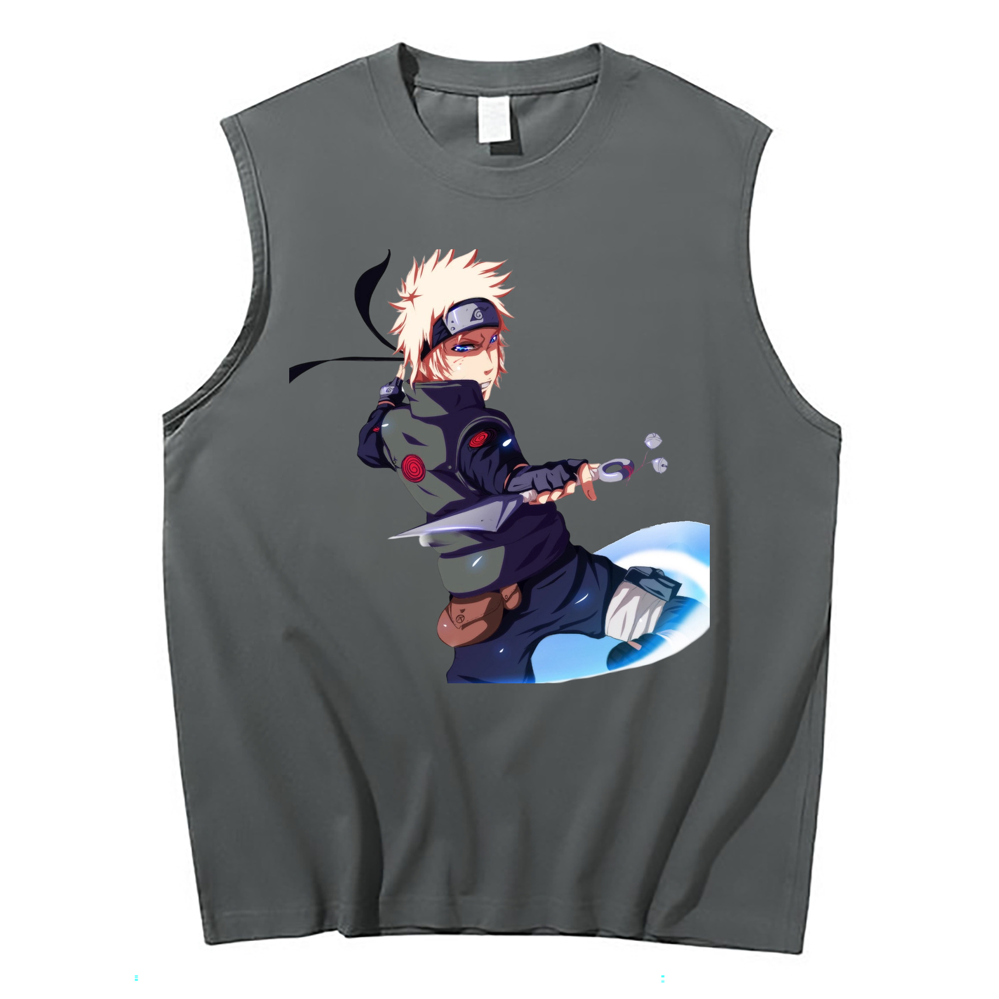 （画像用） NARUTO -ナルト- 波風 ミナト Namikaze Minato コットン100％タンクトップ（フロントプリント）